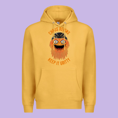 Chaos Reigns Keep It Gritty Premium Hoodie Designed By Pixelwave