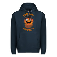 Navy chaos reigns keep it gritty Premium Hoodie - PixelWave