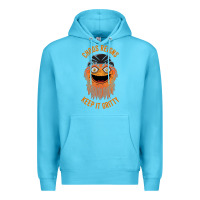 Ocean Blue chaos reigns keep it gritty Premium Hoodie - PixelWave