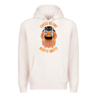 Pale Pink chaos reigns keep it gritty Premium Hoodie - PixelWave