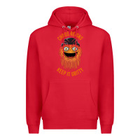Red chaos reigns keep it gritty Premium Hoodie - PixelWave