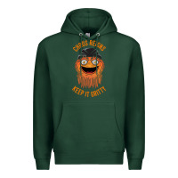 Sports Green chaos reigns keep it gritty Premium Hoodie - PixelWave