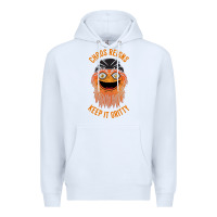 White chaos reigns keep it gritty Premium Hoodie - PixelWave