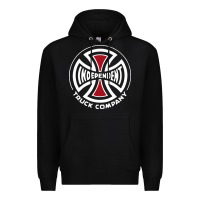 Black independent company cross skateboard Premium Hoodie - PixelWave