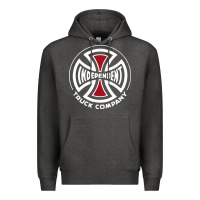 Charcoal Heather independent company cross skateboard Premium Hoodie - PixelWave