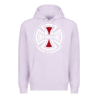 Lilac independent company cross skateboard Premium Hoodie - PixelWave