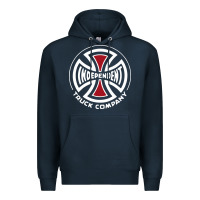 Navy independent company cross skateboard Premium Hoodie - PixelWave