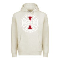 Oatmeal Heather independent company cross skateboard Premium Hoodie - PixelWave
