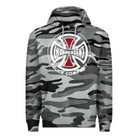 Slate Camo independent company cross skateboard Premium Hoodie - PixelWave