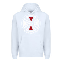 White independent company cross skateboard Premium Hoodie - PixelWave
