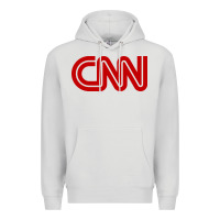 Dove Grey cnn media company Premium Hoodie - PixelWave