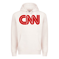 Pale Pink cnn media company Premium Hoodie - PixelWave