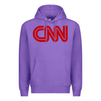 Purple cnn media company Premium Hoodie - PixelWave