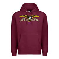 Burgundy anti hero skateboards Premium Hoodie - PixelWave