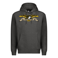Charcoal Heather anti hero skateboards Premium Hoodie - PixelWave