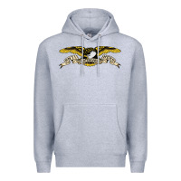 Heather Grey anti hero skateboards Premium Hoodie - PixelWave