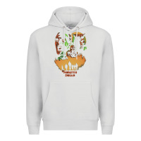 Dove Grey The Monster Squad Premium Hoodie - PixelWave