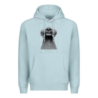 Blue Mist hunt showdown anniversary three of skulls black t shirt Premium Hoodie - PixelWave