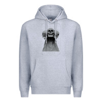 Heather Grey hunt showdown anniversary three of skulls black t shirt Premium Hoodie - PixelWave