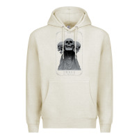 Oatmeal Heather hunt showdown anniversary three of skulls black t shirt Premium Hoodie - PixelWave