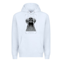 White hunt showdown anniversary three of skulls black t shirt Premium Hoodie - PixelWave