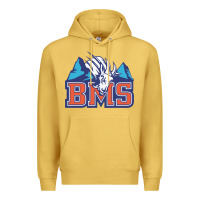 Antique Gold blue mountain state Premium Hoodie - PixelWave