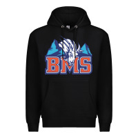 Black blue mountain state Premium Hoodie - PixelWave
