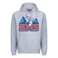Heather Grey blue mountain state Premium Hoodie - PixelWave