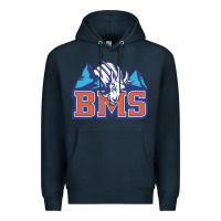Navy blue mountain state Premium Hoodie - PixelWave