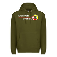Army Green Detroit Diesel Premium Hoodie - PixelWave