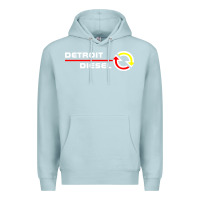 Blue Mist Detroit Diesel Premium Hoodie - PixelWave