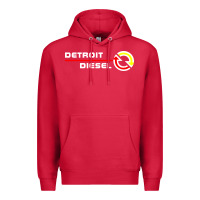 Cardinal Detroit Diesel Premium Hoodie - PixelWave