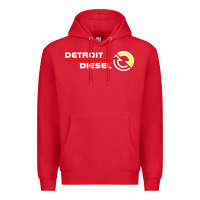 Red Detroit Diesel Premium Hoodie - PixelWave