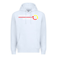 White Detroit Diesel Premium Hoodie - PixelWave