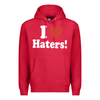 Cardinal i love haters Premium Hoodie - PixelWave