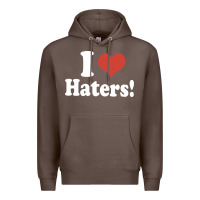 Coffee i love haters Premium Hoodie - PixelWave