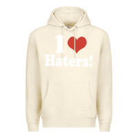 Sandshell i love haters Premium Hoodie - PixelWave