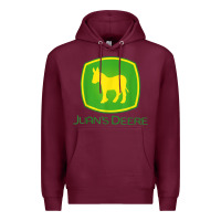 Burgundy Juan Deere Farmer Gardener Landscaper Funny Premium Hoodie - PixelWave