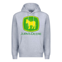 Heather Grey Juan Deere Farmer Gardener Landscaper Funny Premium Hoodie - PixelWave