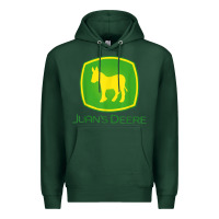 Sports Green Juan Deere Farmer Gardener Landscaper Funny Premium Hoodie - PixelWave