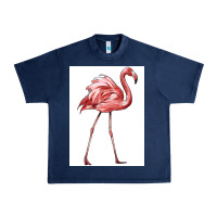 Navy Pink Flamingo Urban Heavy Tee - LillyAllenDesigns