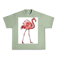 Oil Green Pink Flamingo Urban Heavy Tee - LillyAllenDesigns