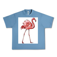 Pebble Blue Pink Flamingo Urban Heavy Tee - LillyAllenDesigns