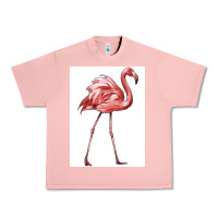 Salmon Pink Flamingo Urban Heavy Tee - LillyAllenDesigns