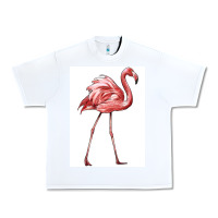 White Pink Flamingo Urban Heavy Tee - LillyAllenDesigns