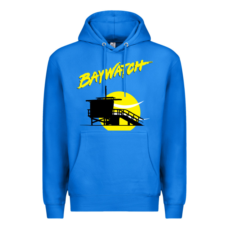 Baywatch Lifeguard Tower Sunset   Baywatch Premium Hoodie by PixelWave | Teevron
