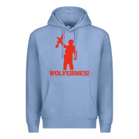 Colony Blue red dawn wolverines Premium Hoodie - PixelWave