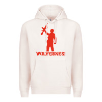 Pale Pink red dawn wolverines Premium Hoodie - PixelWave