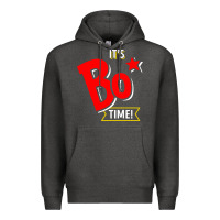 Charcoal Heather it's bo time Premium Hoodie - PixelWave