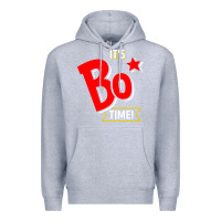 Heather Grey it's bo time Premium Hoodie - PixelWave